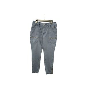 Joie Limited Edition Cargo Zip Ankle Pants Navy Women's Size 14/32